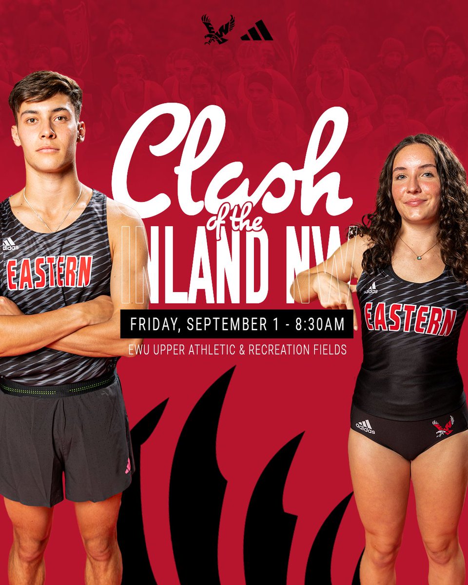 EWUTFXC's tweet photo. The Clash of the Inland Northwest is THIS FRIDAY (Sept. 1) at EWU on the upper athletic and rec fields - Start time at 8:30 AM
#goeags #crosscountry #run #running #trackandfield #tfxc #spokane https://t.co/0cfB4SV7FX