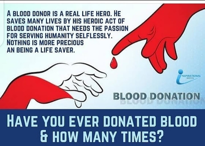 Those who donated blood for needy people are real life heroes. Saint Dr Gurmeet Ram Rahim Singh Ji Insan has given them the title of 'True Blood Pump' as millions of volunteers are 24× 7 ready  to donate #BloodForLife.
#BloodDonation
#DonateBloodSaveLives
#DonateBlood .