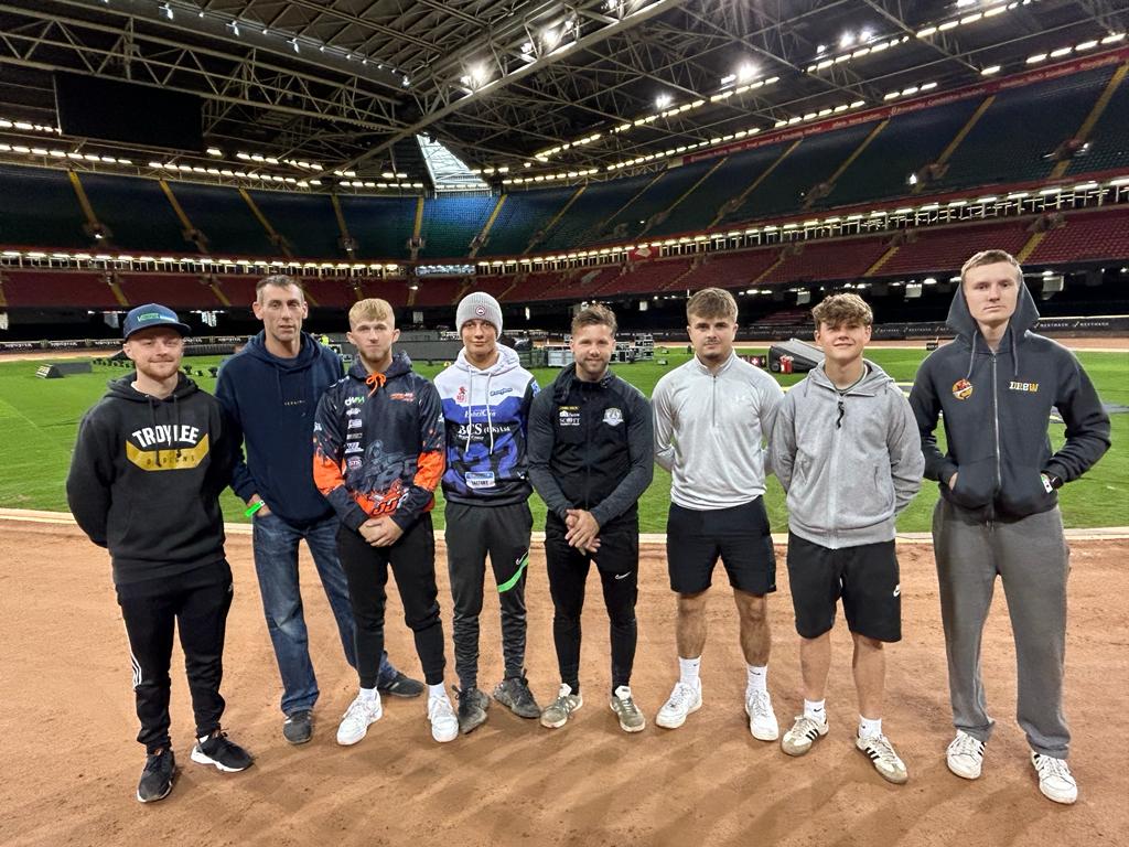 𝗧𝗘𝗦𝗧 𝗗𝗔𝗬 ✅🏟️

#BritishSpeedway stars took to the Cardiff shale earlier today at the Principality Stadium ahead of Saturday's #BritishSGP 🇬🇧

Our thanks to all the riders who took part in a successful day in the Welsh Capital.

Action and interviews to follow 🔜👀