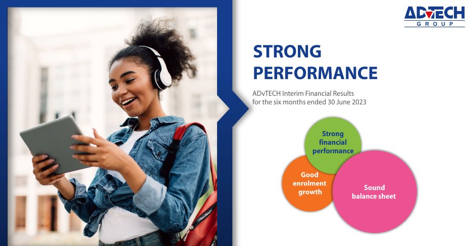 tmukogo's tweet photo. 1/7 Often the "boring" businesses" ๐ด are the best ones to be in.
An example is #ADvTECH Group which is in the #Schools business and is cashing in nicely๐.
H1 2023:
Revenue R3.9bn โ16%
Operating Profit R754m โ23%
Who are they? What can we learn? Mini๐งต https://t.co/a2JZ7Ig1ZM