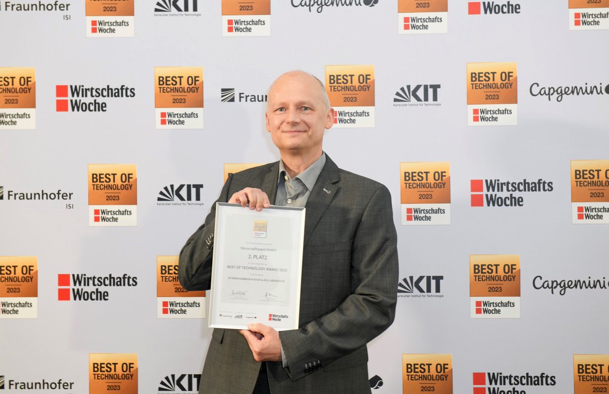 🏆 𝗕𝗲𝘀𝘁 𝗼𝗳 𝗧𝗲𝗰𝗵𝗻𝗼𝗹𝗼𝗴𝘆 𝗔𝘄𝗮𝗿𝗱 𝟮𝟬𝟮𝟯!

We have reached 2nd place in the category "Internal Communication and Collaboration" with the Horus Business Modeler!

More information about the award ceremony: bit.ly/3ORrRAW

#BestOfTechnology2023 #Innovation