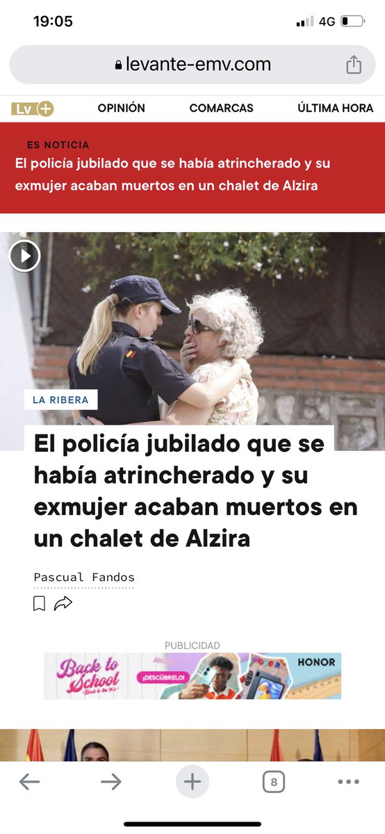 ⁦<a href="/levante_emv/">Levante-EMV</a>⁩ me parece vergonzoso abrir un periódico con este titular!!!! No han acabado muertos…la ha secuestrado horas y luego la ha asesinado!!!!