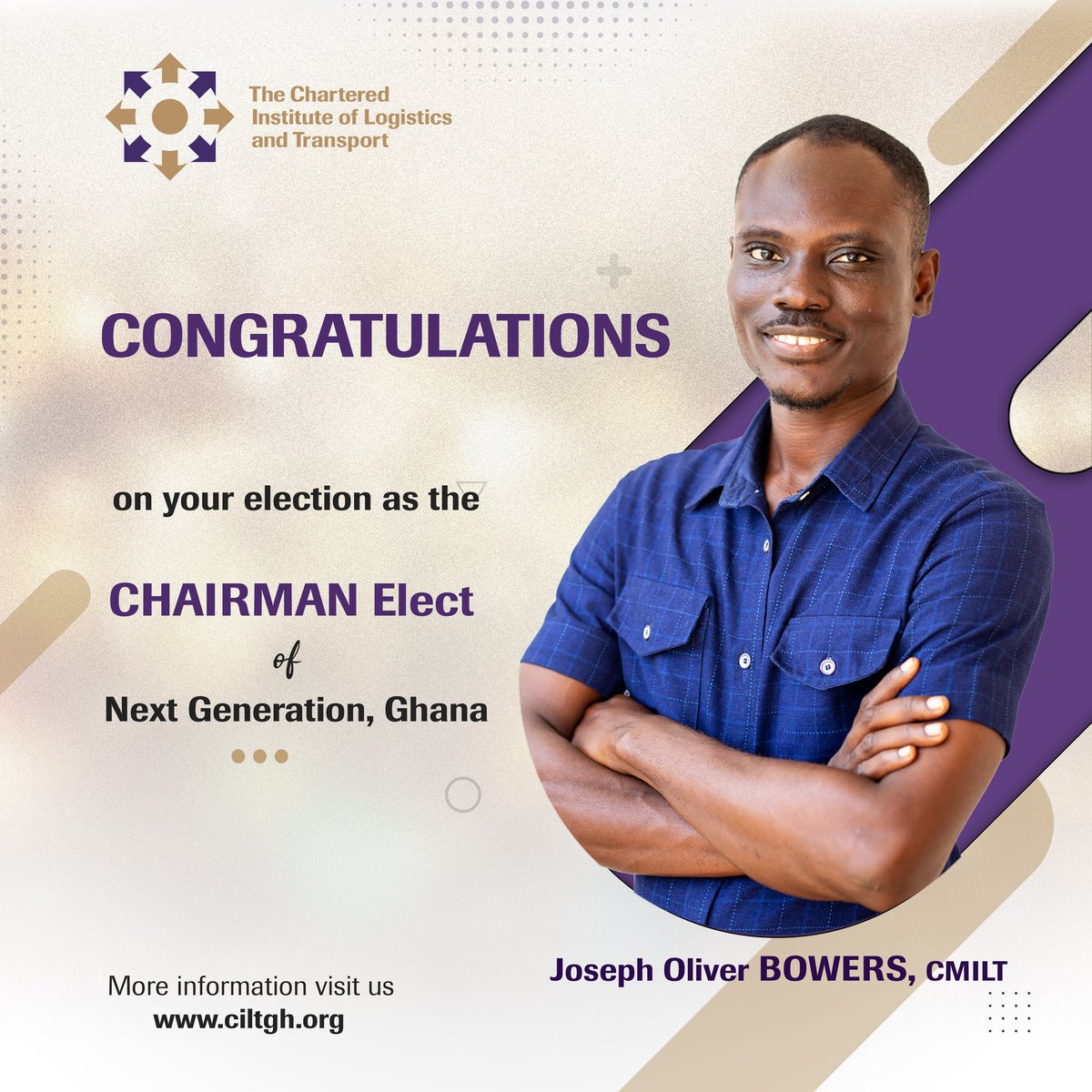 As you assume this prestigious role, we offer you our unwavering support and encouragement. May your term be filled with success, meaningful contributions, and fulfillment, as you work towards shaping a better future for the young generation of CILT in Ghana.