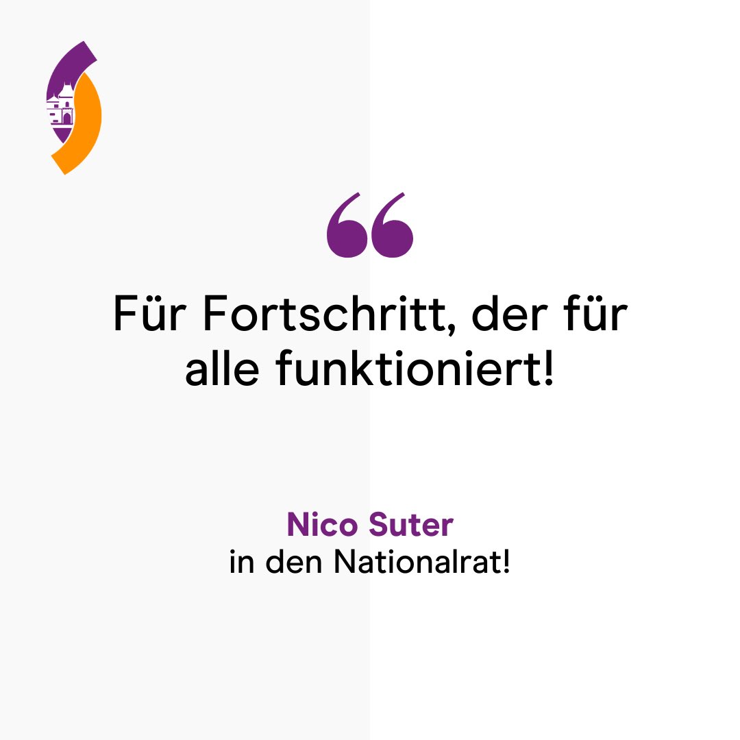 Am 22. Oktober Nico Suter zwei Mal auf deinen Wahlzettel. 🗳️

Schon bald ist es soweit. Nur noch knapp zwei Monate und die Schweizer Bevölkerung wählt ein neues Parlament. Ich bitte um deine Unterstützung. Für weniger Ich und mehr Wir.

#aufbruchmitte #teamorange #wahlch23