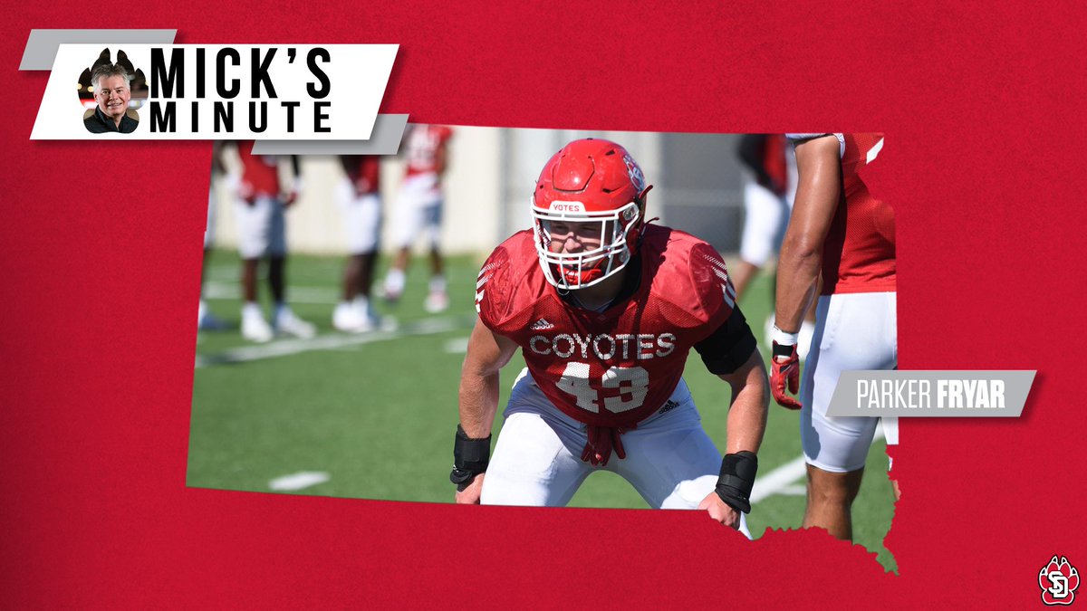 SDCoyotesFB's tweet photo. Eight months ago, Parker Fryar led Northwestern to the 2022 NAIA championship. Thursday, he joins his new teammates to battle Missouri. Mick Garry describes the adjustment and why Fryar is targeting med school after fball.

🔗https://t.co/OLczbWuvhJ
#WeAreSouthDakota x #GoYotes🐾 https://t.co/IiPPbzsJwb