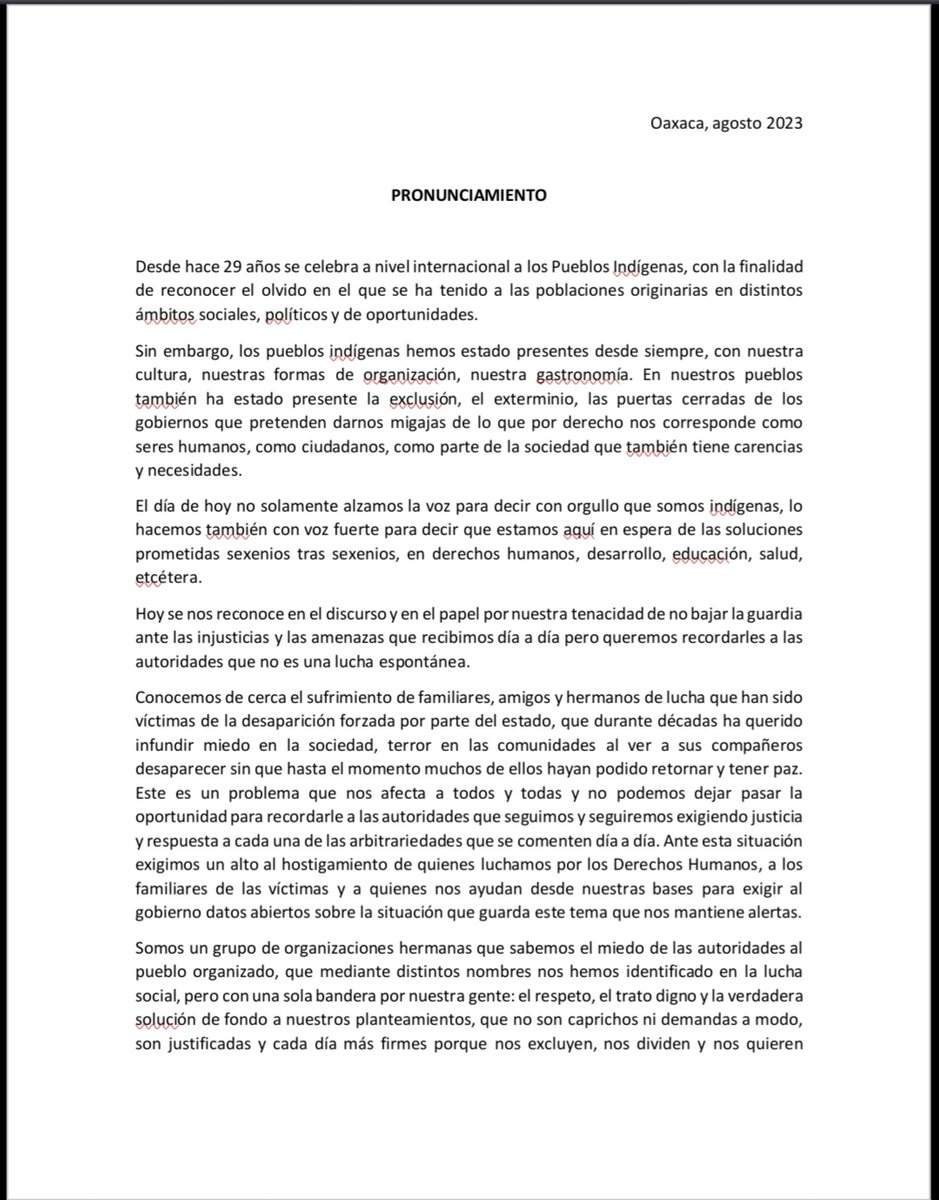 UNDECIoaxaca's tweet photo. #fnls
#undeci
#comunidadesindigenas
#desaparicionforzada
#triquisoaxaca https://t.co/6F3BIlEOO4