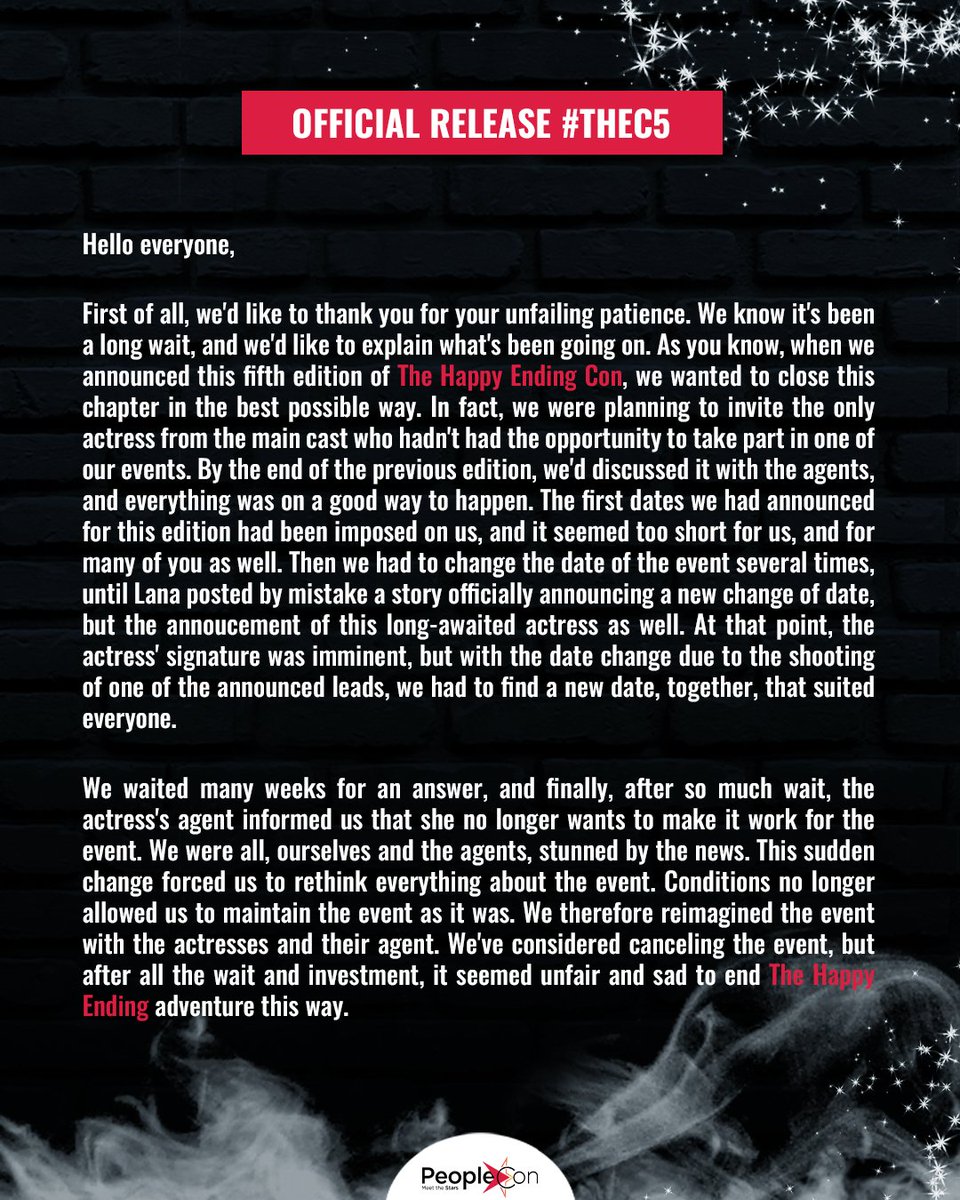 This is what happens when you buy a baby. You never know exactly when the exact delivery will be so when it arrives, it's a surprise. There's no disappointment in me anymore. In fact, it would be more disappointing if Lana would have agreed to do this with someone as her.