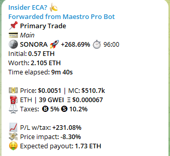 insidereca's tweet photo. Called $SONORA @sonoracoin - Prelaunch and Send possible CA on Telegram channel

Massive win 0.35 Entry win 2.1E

Join for more insider play and eca on our telegram channel https://t.co/wlFuZ07Ack https://t.co/2USCSC88TR