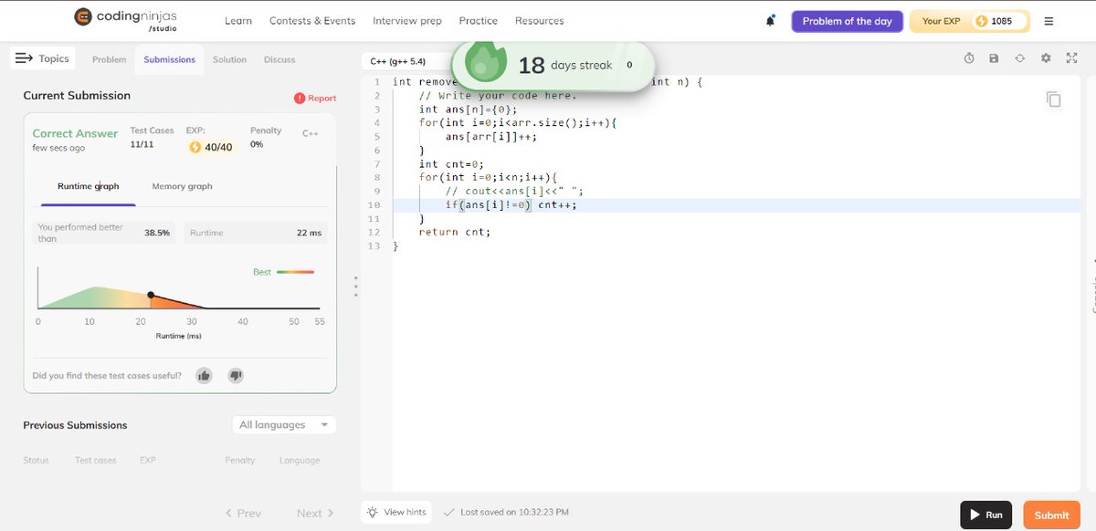 dashingboy10101's tweet image. Day 18 problem of #NinjaSlayground
#CodingNinjasOff
@CodingNinjasOff
@drinkslaycoffee