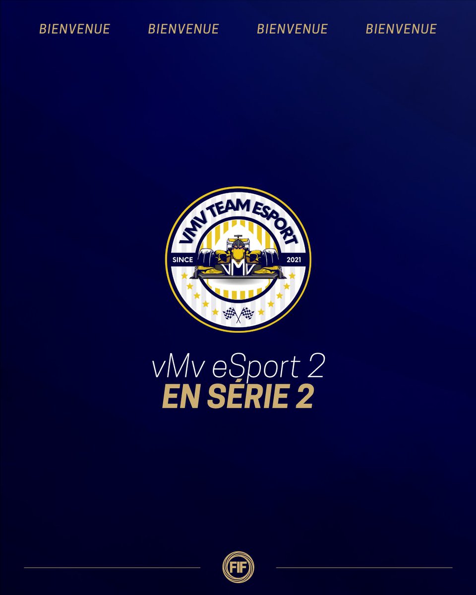 federation_fif's tweet image. 🚨 SAISON 3

La @vMvCup et son équipe vMv eSport 2 récupère la dernière place disponible en Série 2 pour cette Saison 3 !

Bienvenue dans la compétition vMv eSport 2 ! 👏

#FIFSAISON3 #VMV #F1