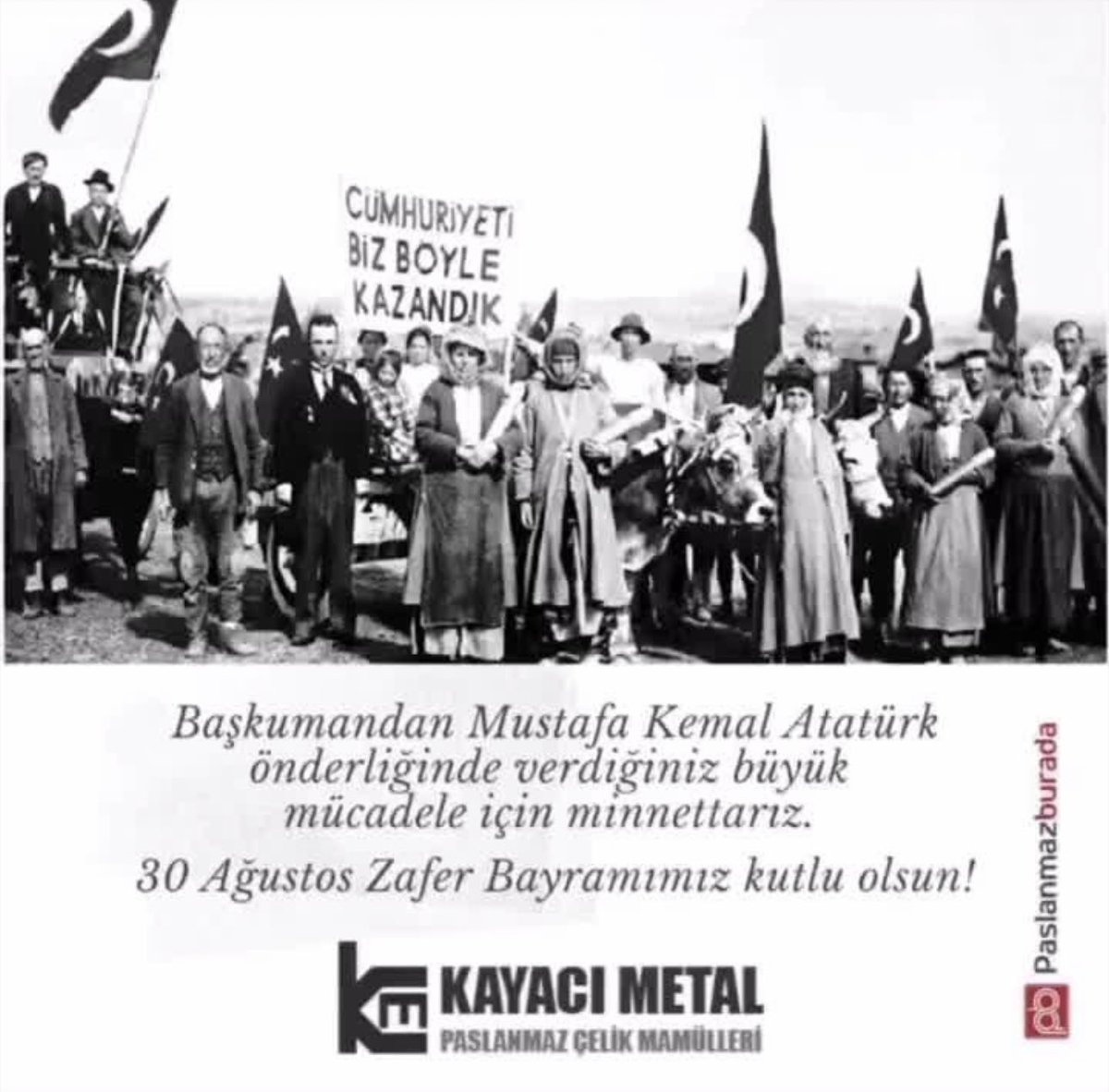 kayaciltd's tweet photo. #30Agustos #30AgustosZaferBayram 
#ZaferBayramımizKutluOlsun https://t.co/GLNy95jFCB