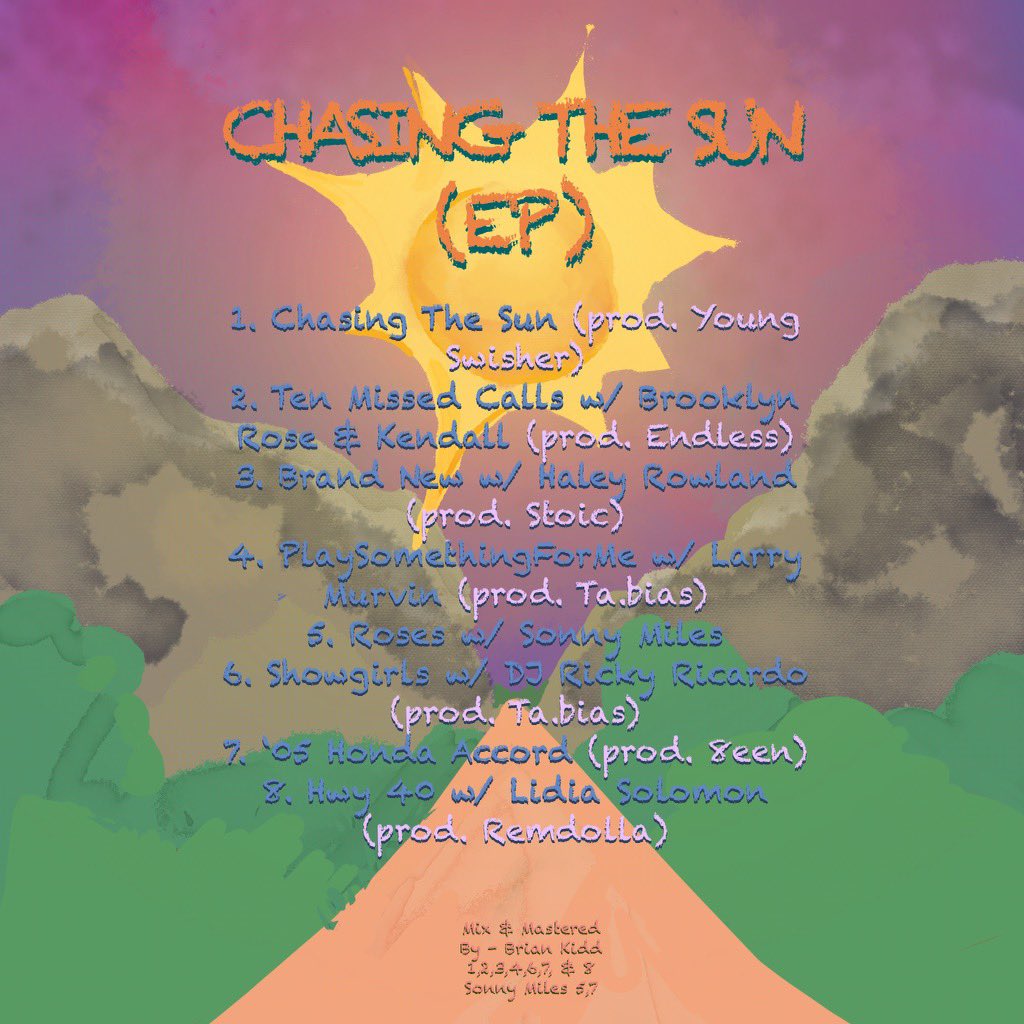 Hella excited to announce the release of “Chasing The Sun” September 8th ❤️ 

Much love to everyone apart of making this possible!! Thanks for the patience 🙏🏿