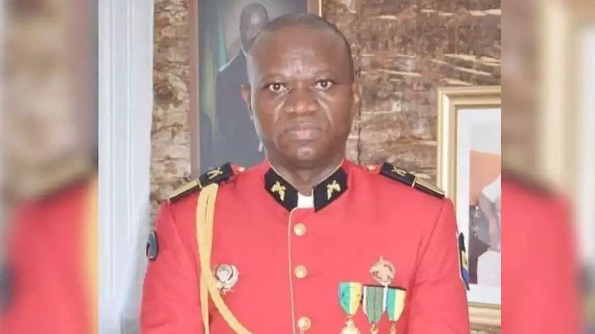 War_Intel_'s tweet photo. 🇬🇦General Brice Oligui Nguema, commander-in-chief of the Republican Guard and former assistant to Omar Bongo-Ondimba, was announced as the future president of the #Gabon Transition. https://t.co/itPSGfWO4J