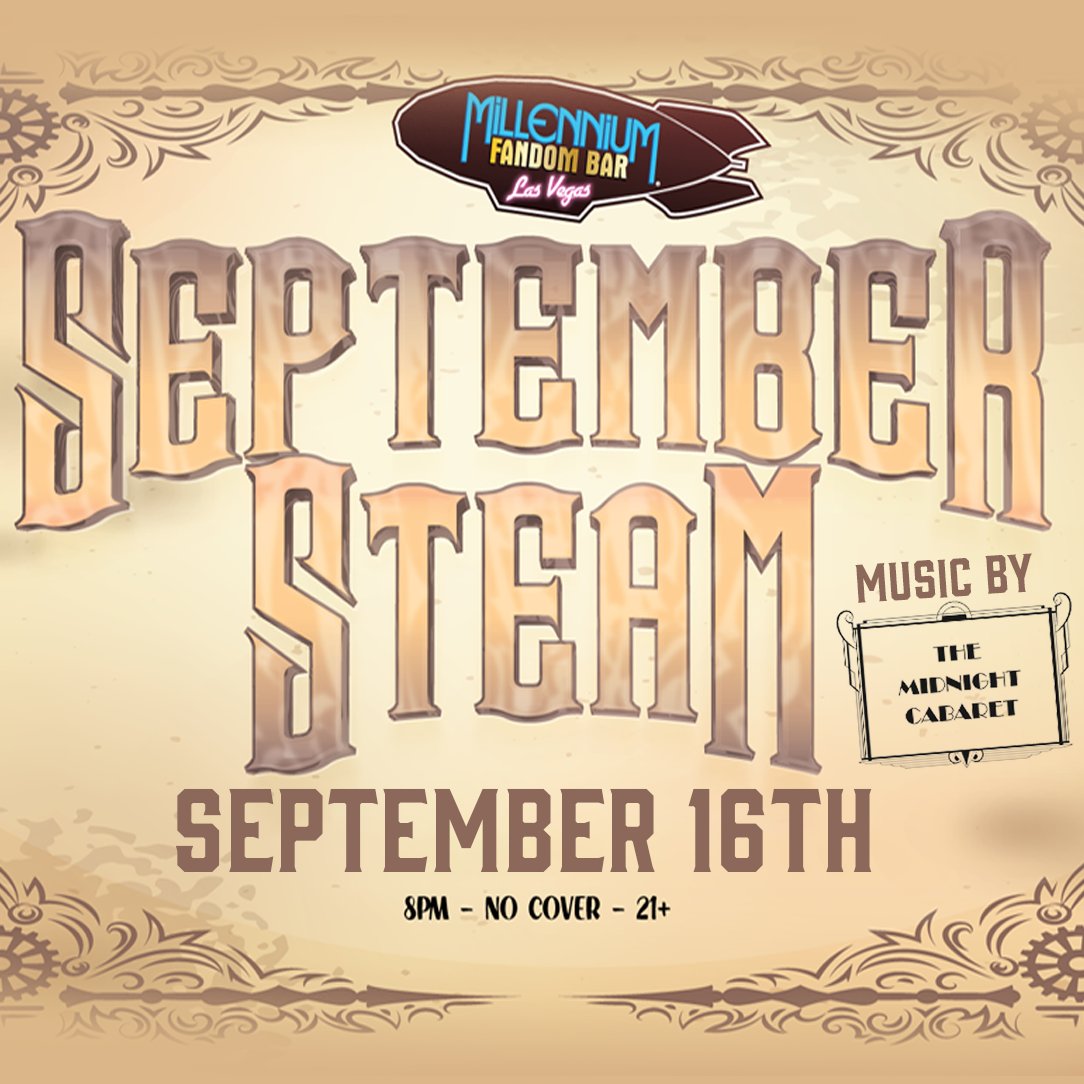 FandomBarLV's tweet photo. https://t.co/Tk2qXwiMLU #MFBLV #Fandom #FandomBar #FandomBarVegas #Cosplay #CosplayBar #LasVegas #MillenniumFandomBar #Cocktails #Mocktails #CosplayOrNotLetsFandom #Geeks #Nerds #SteampunkWorld #SteampunkCommunity #SteampunkGuild #SteampunkCosplay #Steampunk #SeptemberSteam https://t.co/Sx5UmonqyJ