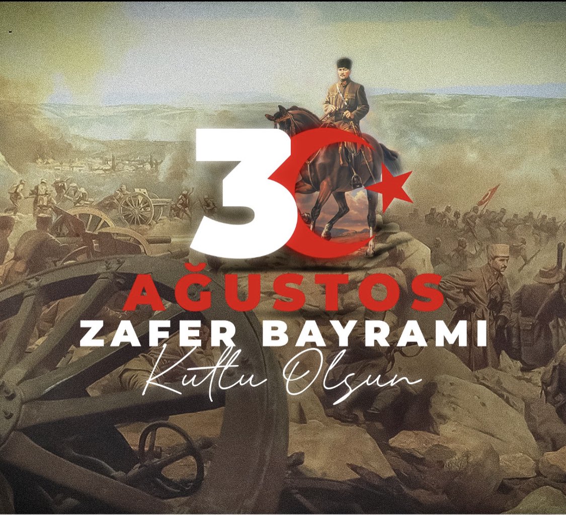 Türk milletinin liderliğini yapan Başkomutan Gazi Mustafa Kemal Atatürk başta olmak üzere, sergiledikleri eşsiz mücadeleyle büyük bir destan yazan kurtuluş mücadelemizin tüm kahramanlarını rahmet, minnet ve şükranla anıyorum. 
30 Ağustos Zafer Bayramımız kutlu olsun!