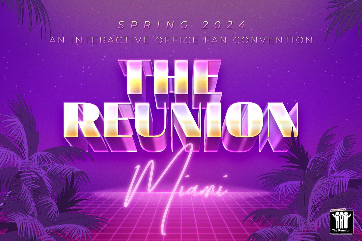 It's official! The next Office Reunion will take place in Miami!!
Exact dates and venue will be announced next week. 🌴
#Reunioncon
