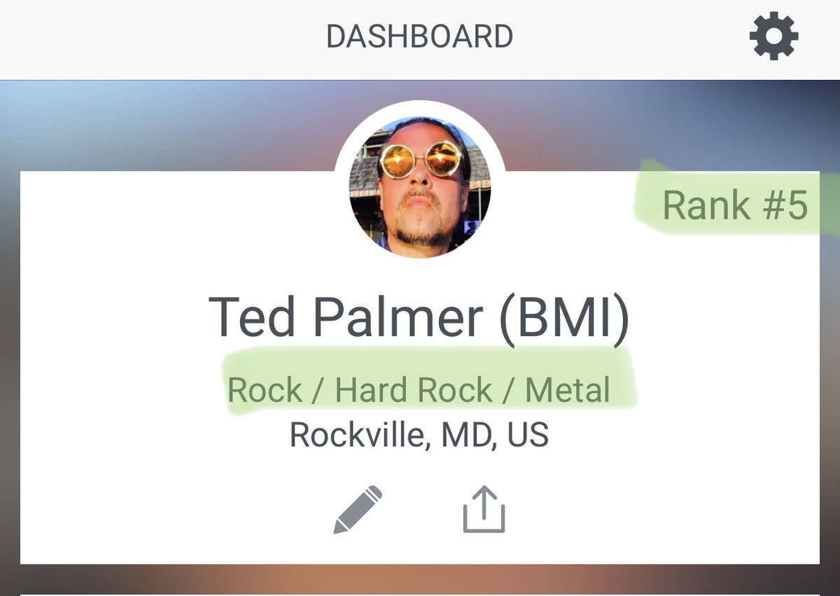Hey Rockers!! I’m at #5 right now...THANK YOU!! I’ve been working out and training my voice to bring you the best singing.  Lots of songs in various stages too. ROCK ON!! Ted
