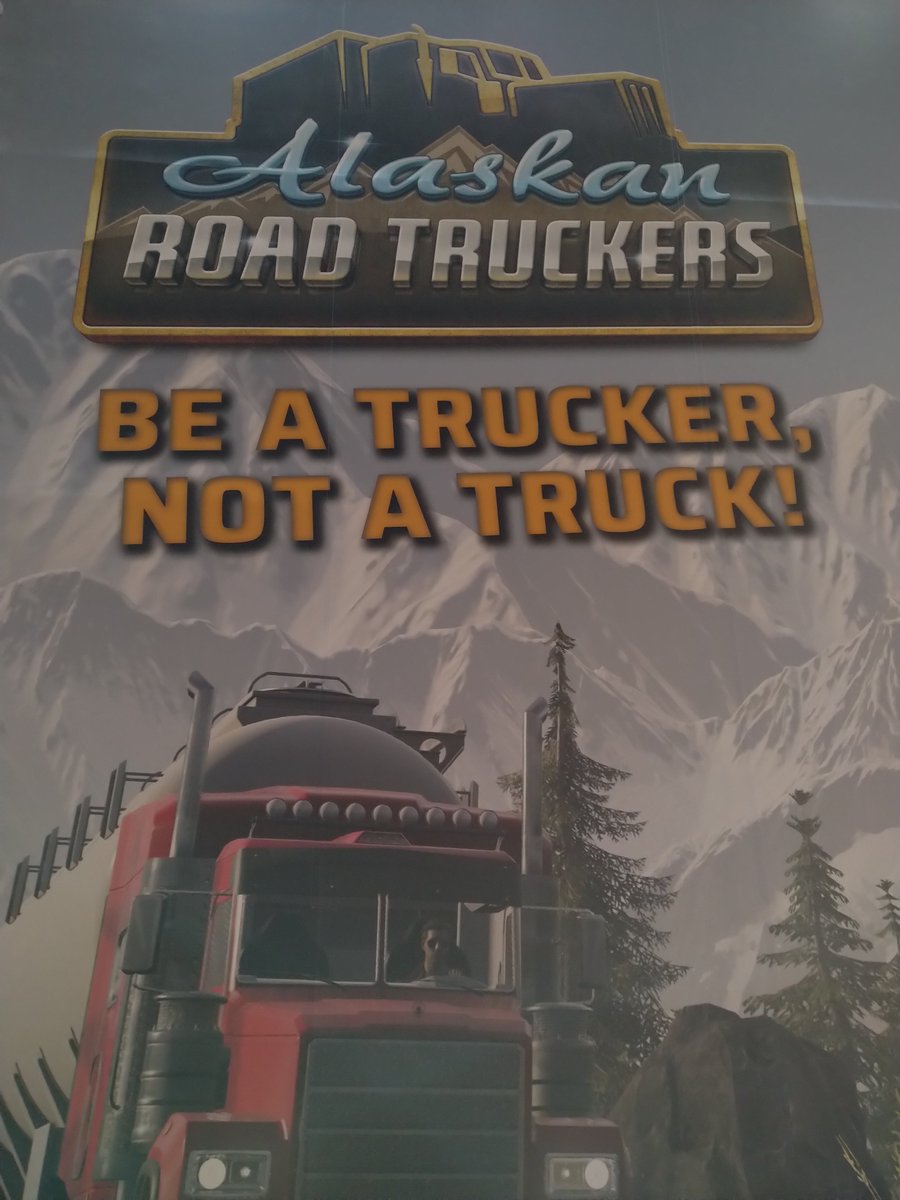 @alaskantrucksim 
Can't wait for the game. I even made this beautiful picture (almost like a painting 🥺) at this year's Gamescom 2023
#AlaskanRoadTruckers #ART #painting