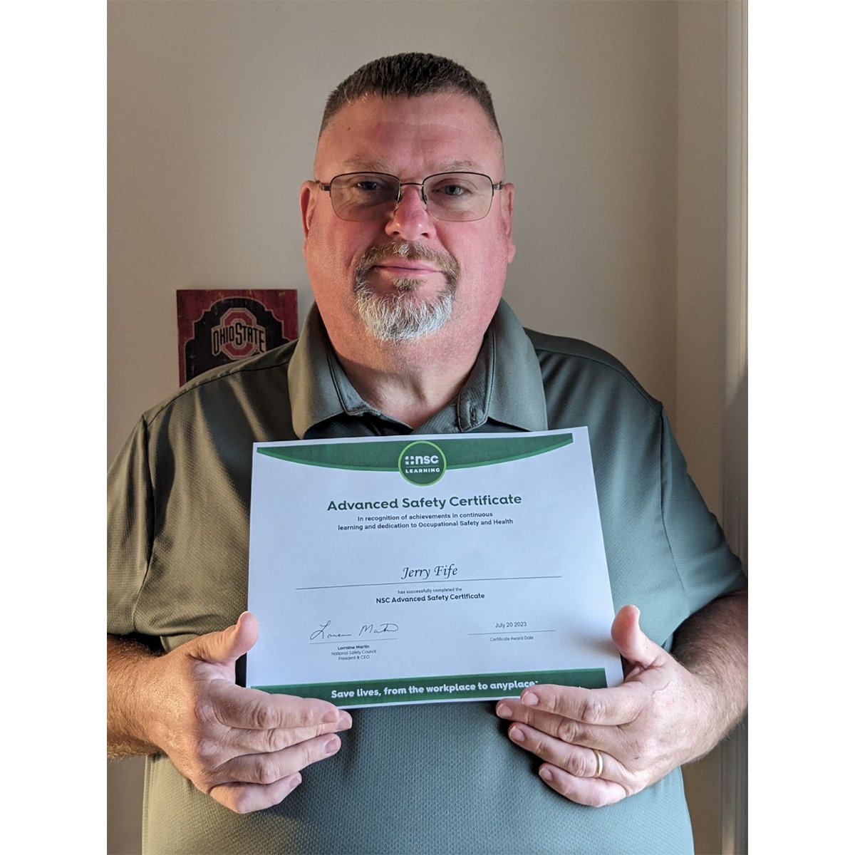 NSCsafety's tweet photo. We are excited to announce our recent ASC recipients, which included over fifty safety professionals and CAP scholarship winners in addition to full-time NSC employees like ASC recipient Jerry Fife. https://t.co/bsSqfEUcDP