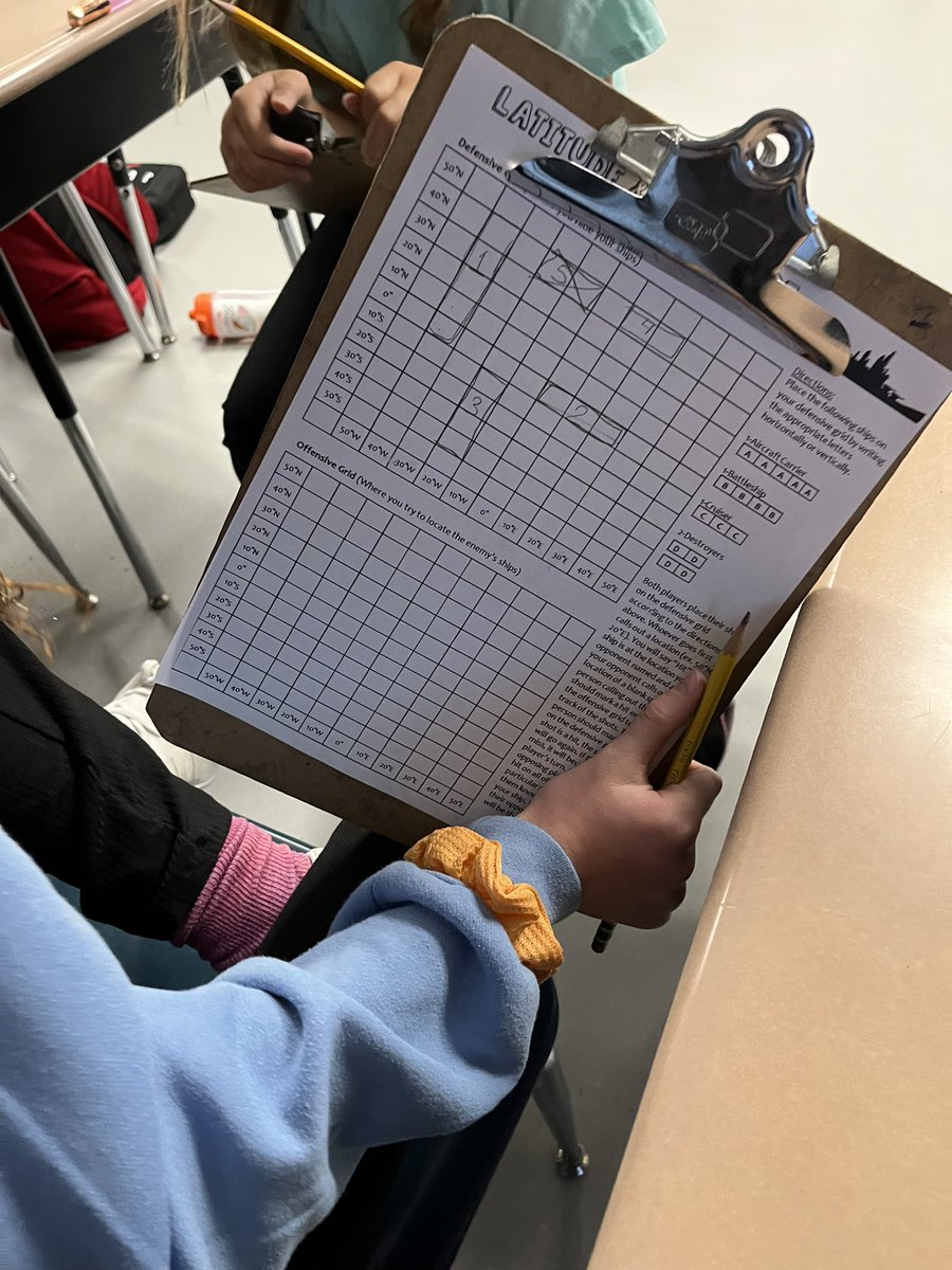MBookworms's tweet photo. Latitude and Longitude Battleship 🚢After practicing with partners, can the class beat the teacher?! #BeRoyal https://t.co/cKy6DpL67K