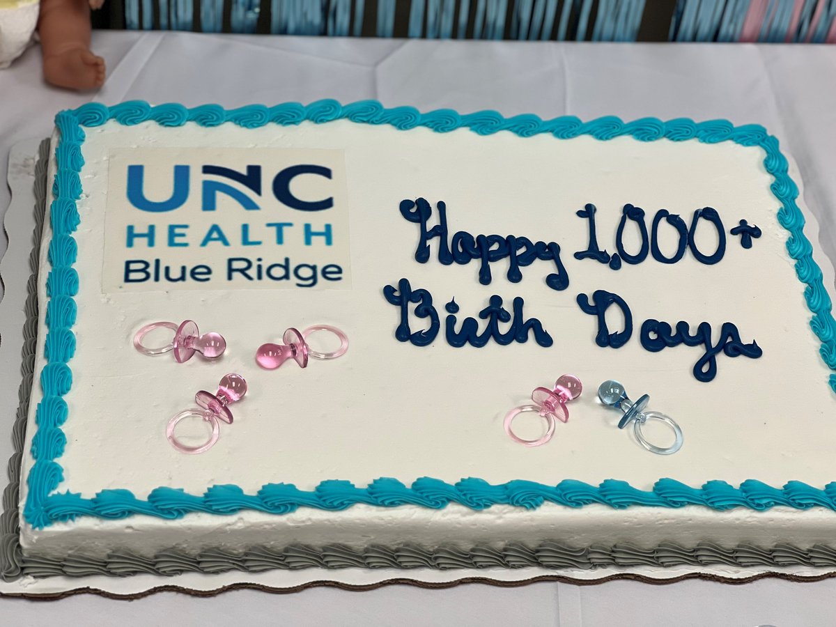 The Family Center got a surprise BIRTHS day party from the Patient Experience Team because they helped deliver over 1,000 births during the last year! That is the most we have ever had in a year at UNC Health Blue Ridge. Congratulations! #OneGreatTeam