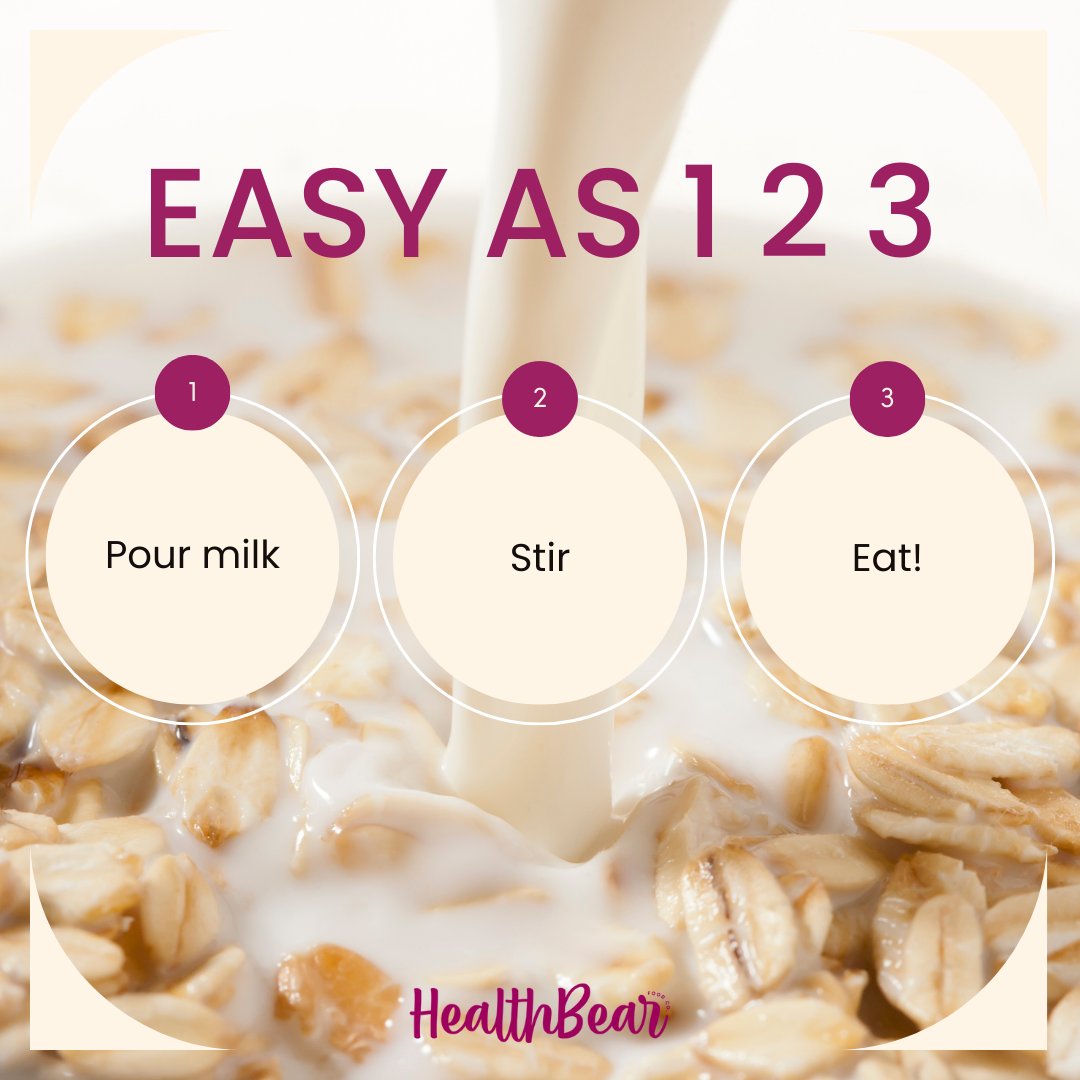 HealthbearC's tweet photo. Yes, it's that easy! Visit our website to purchase delicious plant-based protein oatmeal today!

#oatmeal #healthbear #superfoods #glutenfree #gf #healthy #Vegan #Plantbased #Flexitarian #FunFitFood #readyinoneminute #healthyliving #ecofriendly #womanownedbusiness https://t.co/81qK1Jv9ql