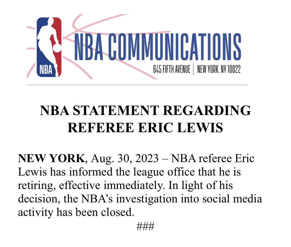 [情報] NBA裁判 Eric Lewis退休