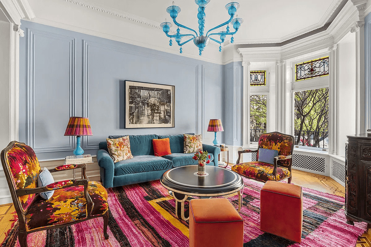 Brownstoner's tweet image. Park Slope Limestone With Colorful Reno by Studio SFW, Central Air, Period Details Asks $8.9 Million brownstoner.com/real-estate-ma…