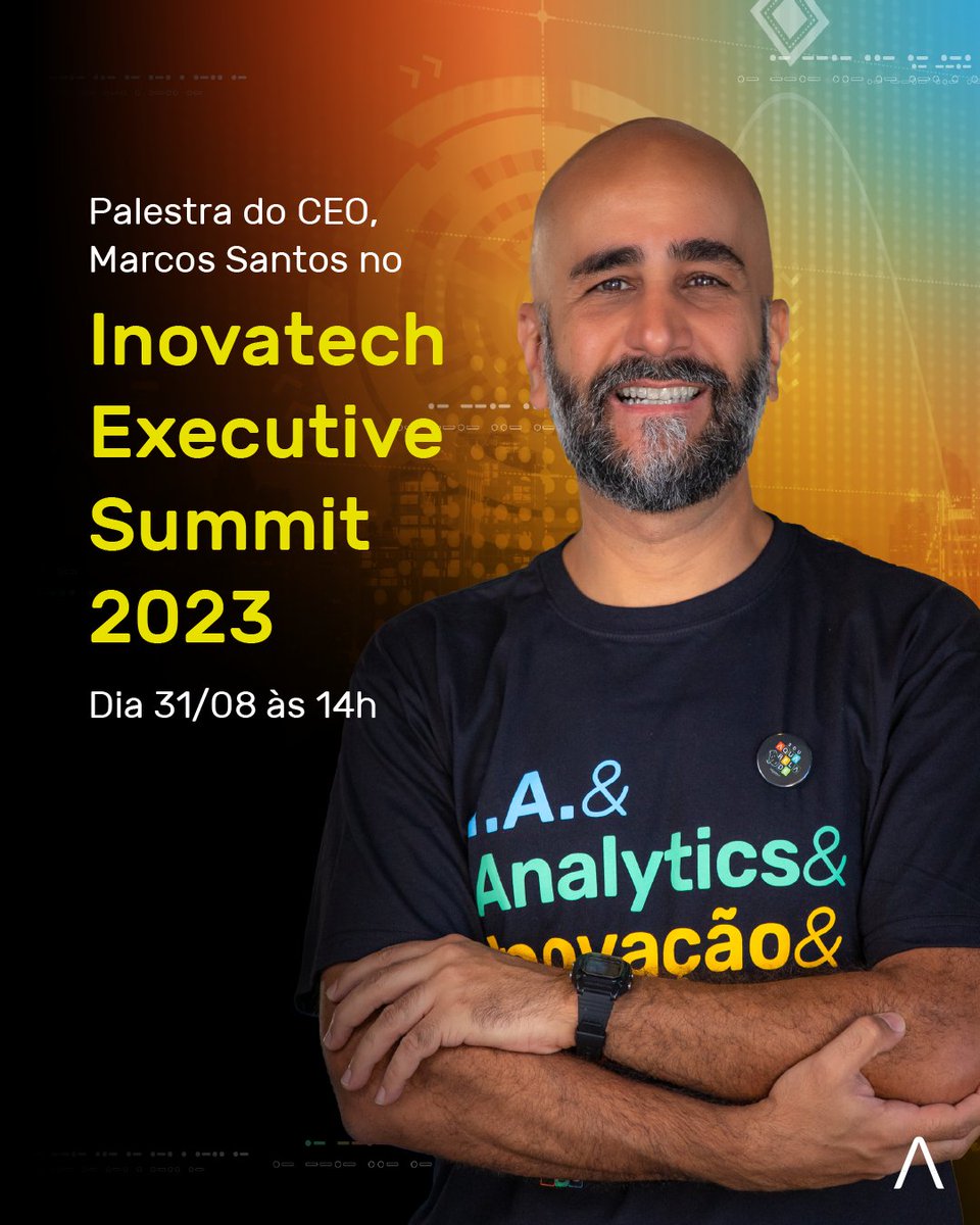 aquare_la's tweet photo. Dia 30 e 31 de agosto acontece o Inovatech Executive Summit e além de patrocinarmos o evento, nosso CEO, Marcos Santos, fará uma palestra sobre Inteligência Artificial e negócios no dia 31.
Saiba mais:
https://t.co/o7e7jF4NHx

#AquarelaAnalytics #negócios #IA #inovação https://t.co/ljVNcrmMb0