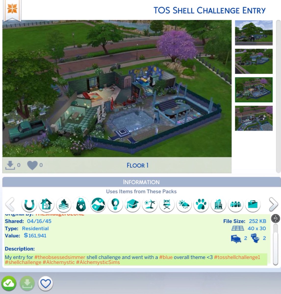 AlchemysticSims's tweet photo. My entry for #tosshellchallenge1 @SimmerObsess π
Iβm not much of a builder but I did my absolute best π₯°π
included a few screenshots from my build as well!
#alchemysticsims #shellchallenge #TheSims #TheSims4 #thesims4gallery #ShowUsYourBuilds https://t.co/ZxqbNShFt7