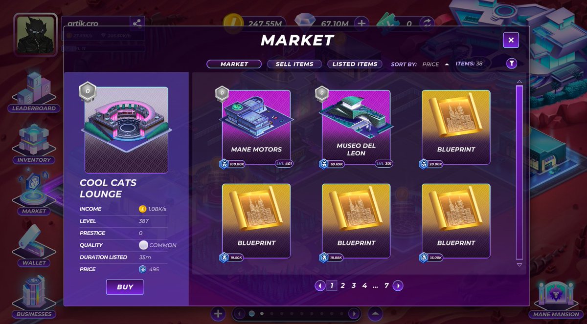 artikCRO's tweet image. #ManeCity Marketplace

The marketplace doesn't have many features (which will probably be implemented later).

To see the sales, check the transactions with the "Buy" method.

So far, the biggest sale has been 49999 CRO (cronoscan.com/tx/0xf1561b298…)

Contract -&amp;gt;…