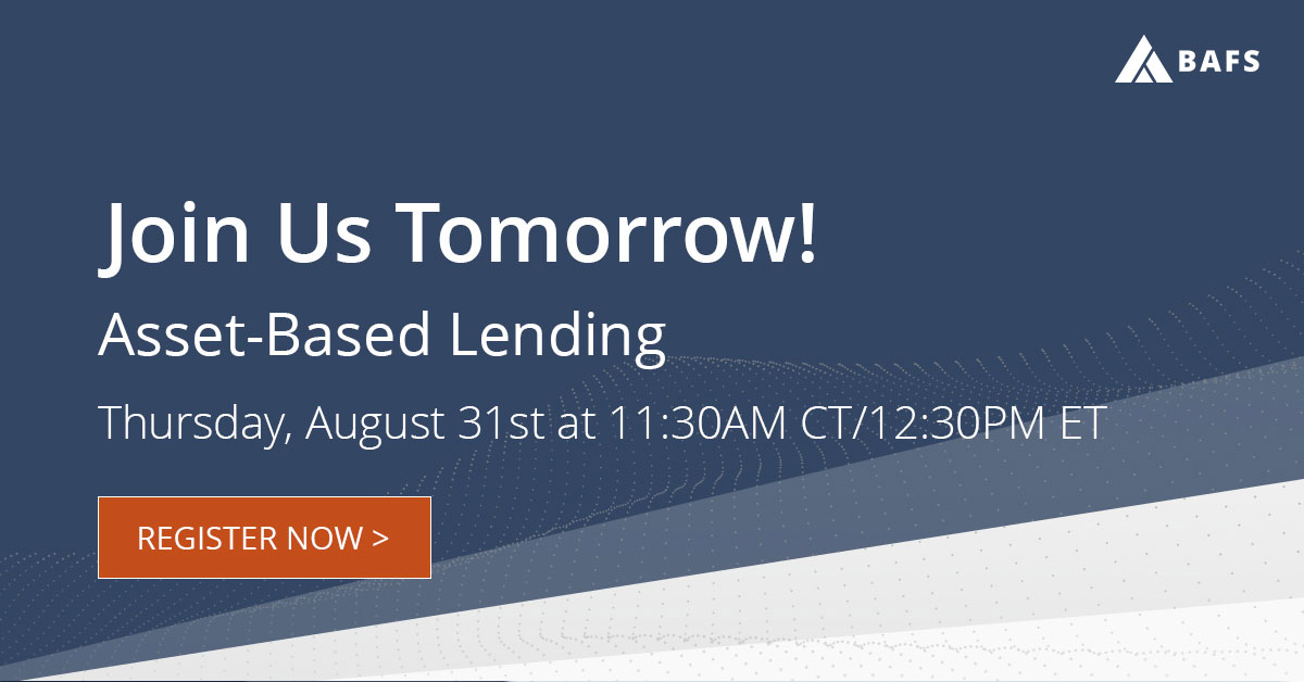 Be sure to join us tomorrow for a virtual discussion on Asset-Based Lending! If you haven't registered already, you may do so here: hubs.la/Q020zPYg0

#ABL #AssetBasedLending #FinancialInstitutions