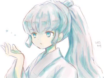 #うる星やつら45周年 以前描いたおユキちゃんでお祝い〜 