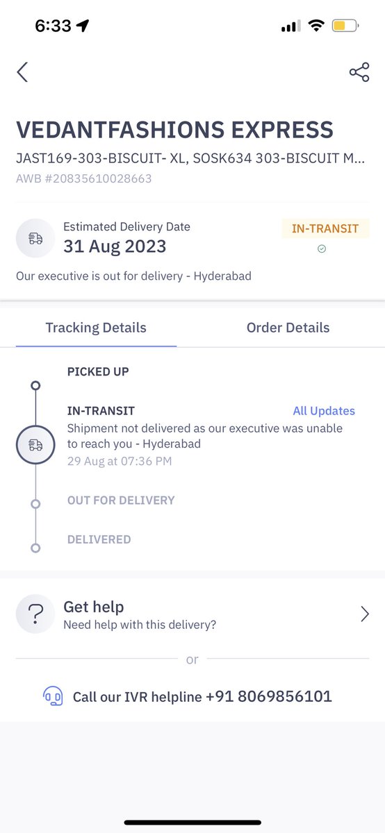 KiranMallavara2's tweet photo. @delhivery @help_delhivery 
My parcel is not getting delivered from 10 days!! You’ve the worst customer support. Can you give me an ETA on this please. No one has called me regarding the delivery. https://t.co/Lks8oc6dL2