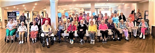 Somehow we managed to pull off a group picture! We are proud to serve this amazing group of Residents! ☺️ 
#SeniorLiving #WhereFamilyComesToLive