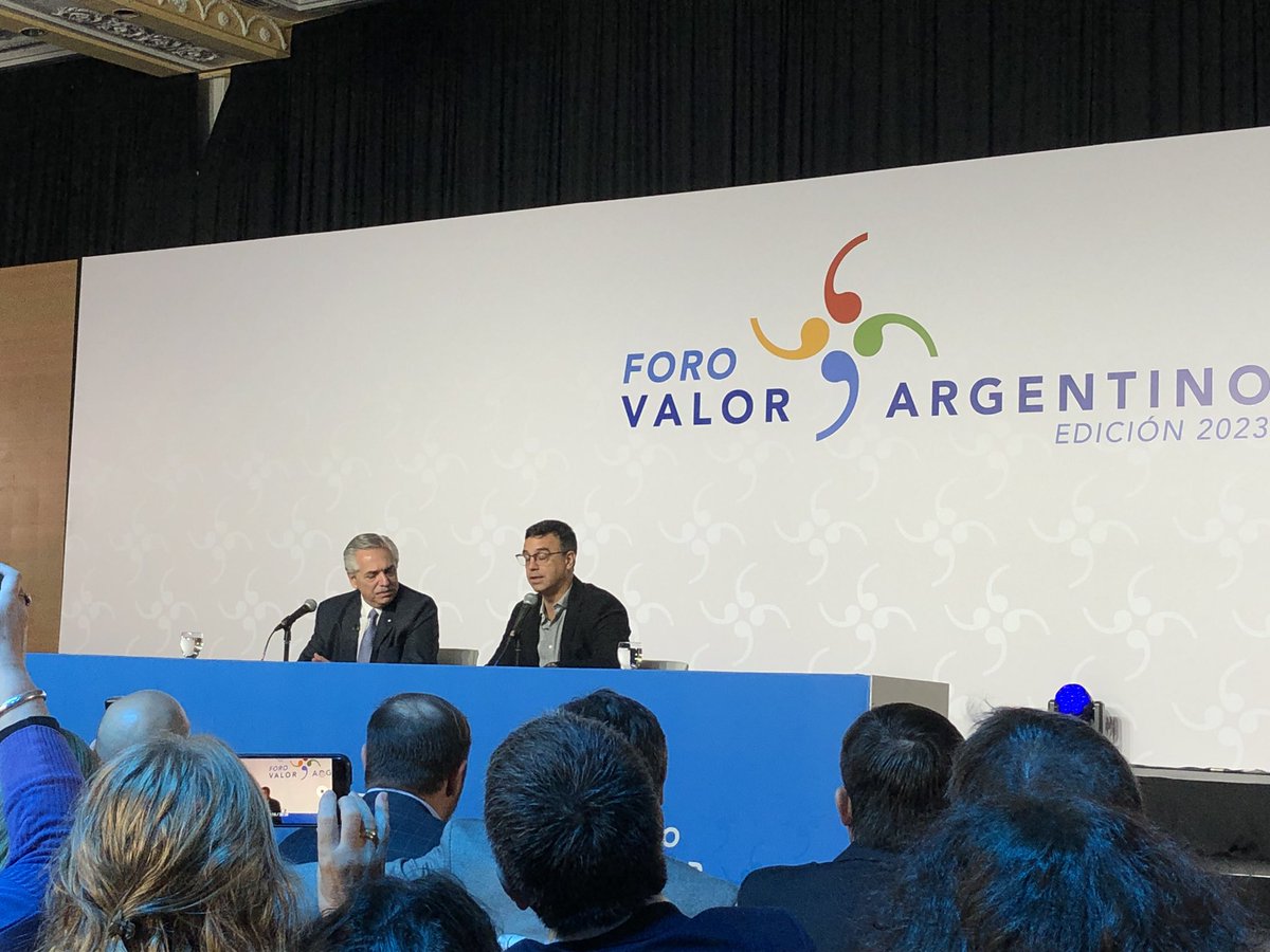 Comenzó el Foro Valor Argentino 2023, con las palabras de <a href="/alferdez/">Alberto Fernández</a> Presidente de La Nación y de <a href="/alexroig__/">Alexandre Roig</a> Presidente de <a href="/INAESarg/">INAES ARGENTINA</a>
