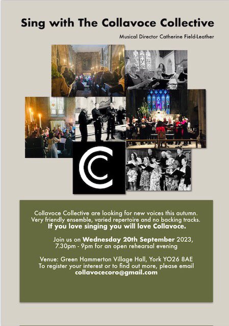 collavocecoro's tweet image. An invitation to join us - please come along if you are interested