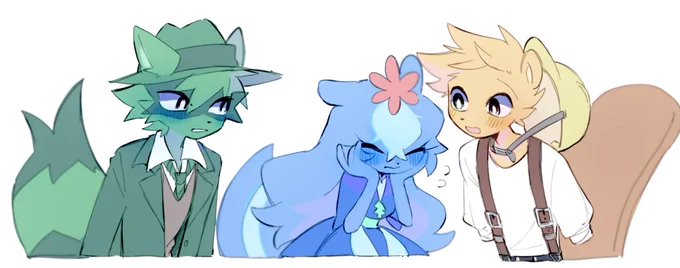 #HTF #happytreefriends ケモノと擬人化の間可愛いし描きやすいけどすっぽんぽんに出来ないから服考えるのが面倒な絵柄 