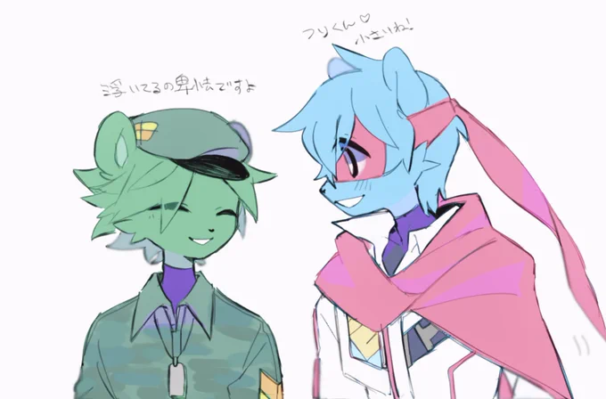 #HTF #happytreefriends ケモノと擬人化の間可愛いし描きやすいけどすっぽんぽんに出来ないから服考えるのが面倒な絵柄 