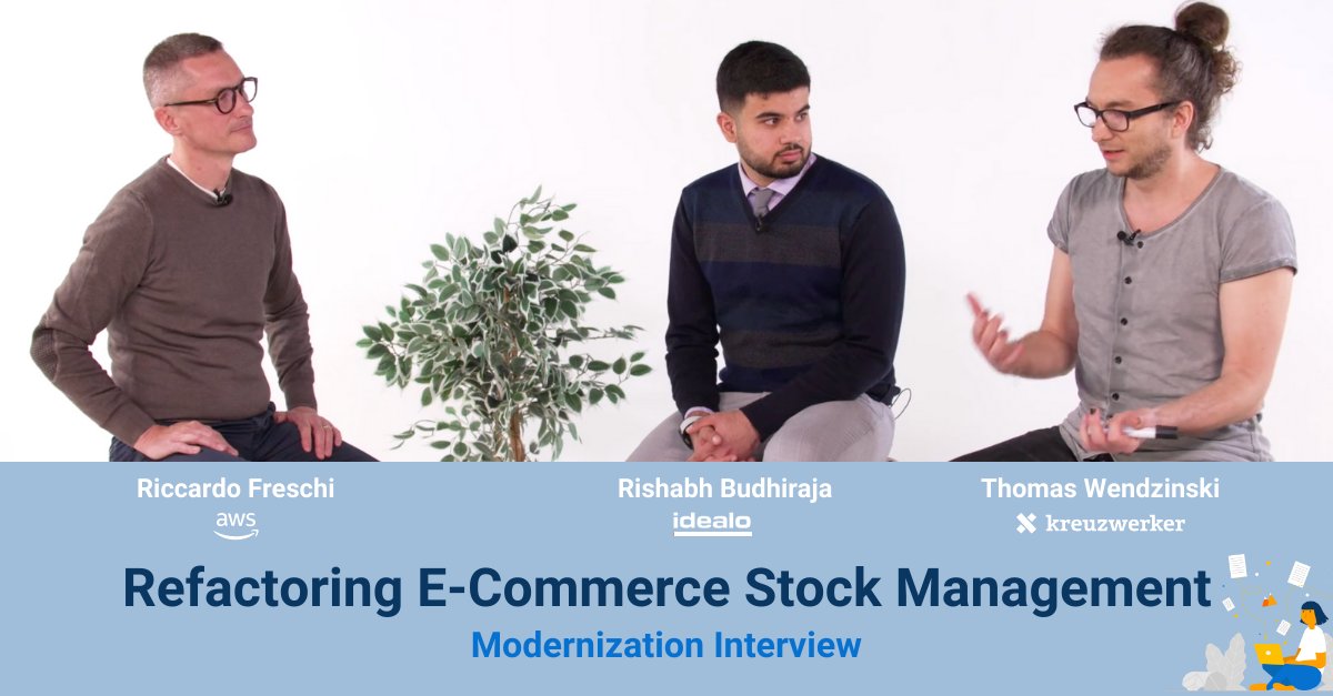 Using event-driven architecture to modernize e-commerce stock management. Check out the <a href="/aws_partners/">AWS Partner Network</a> Modernization Spotlight to learn how teaming up with @kreuzwerker helped us to refactor our e-commerce stock management: pages.awscloud.com/apn-tv-948.html #AWSMigration #DomainDrivenDesign