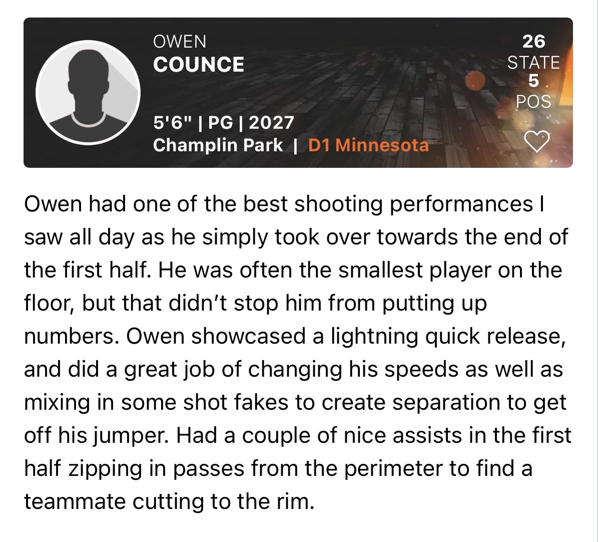 Thank you 📈

<a href="/CoachWilliamsMN/">Jonathan Williams</a> <a href="/adidasD1MN/">D1 Minnesota</a> <a href="/AKloeppner11/">Aaron Kloeppner</a> <a href="/ChamplinPrkBoys/">Champlin Park Boys Basketball</a> <a href="/PrepHoopsNext/">Prep Hoops 𝙉𝙀𝙓𝙏 🏀</a> <a href="/PrepHoops/">Prep Hoops 🏀</a>