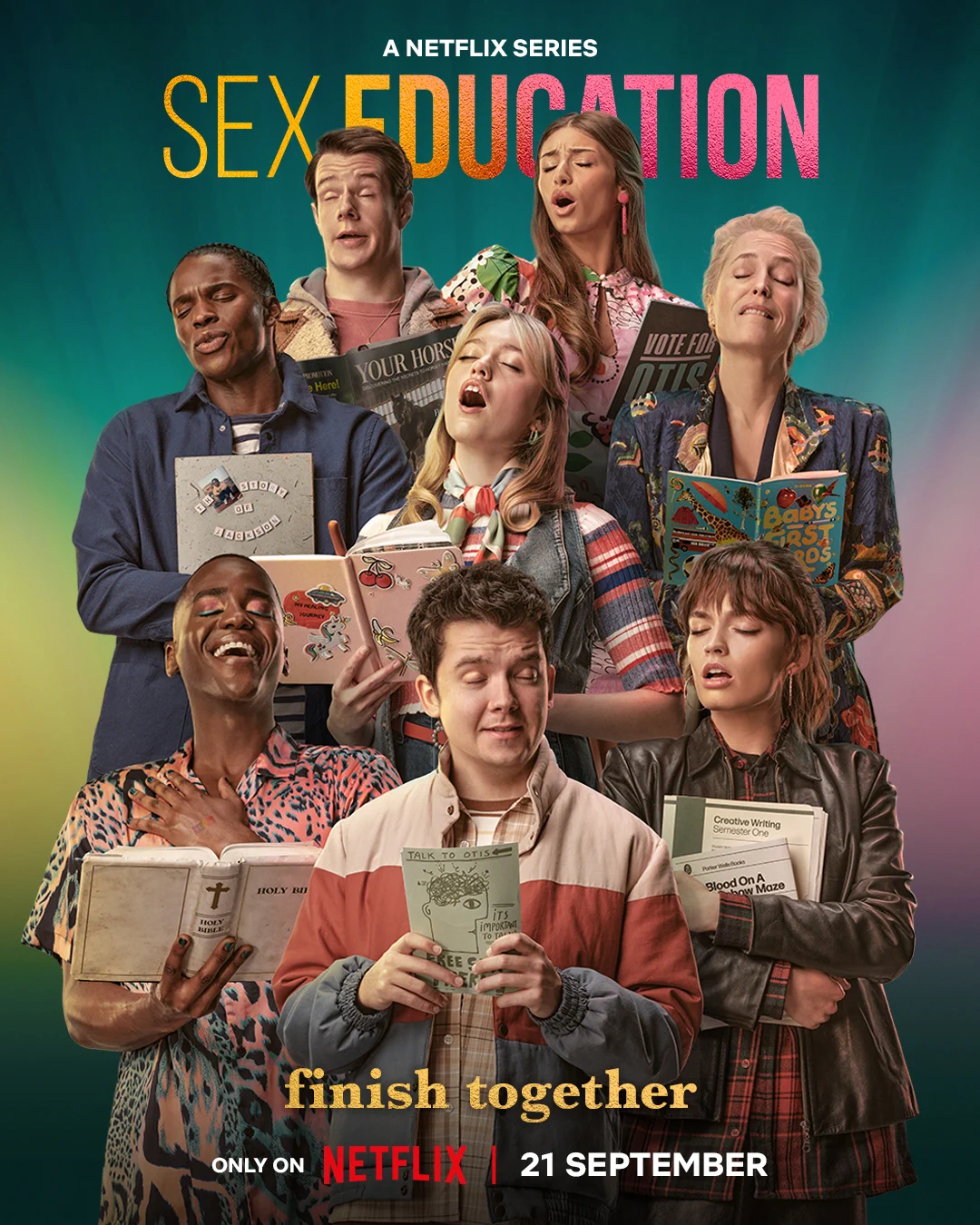 Algemene Sex Education S4 poster op Netflix België