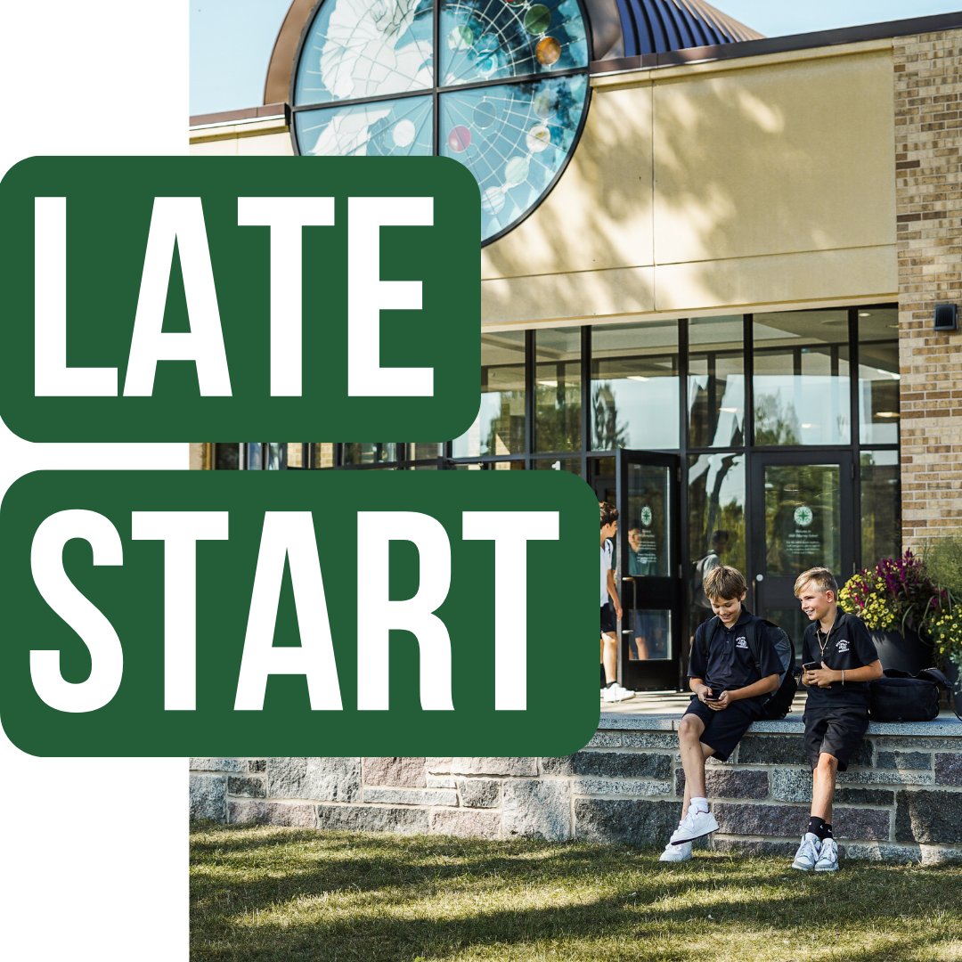 Today is our first late start day! We look forward to seeing all of our students for Period 1, starting at 8:45 AM!