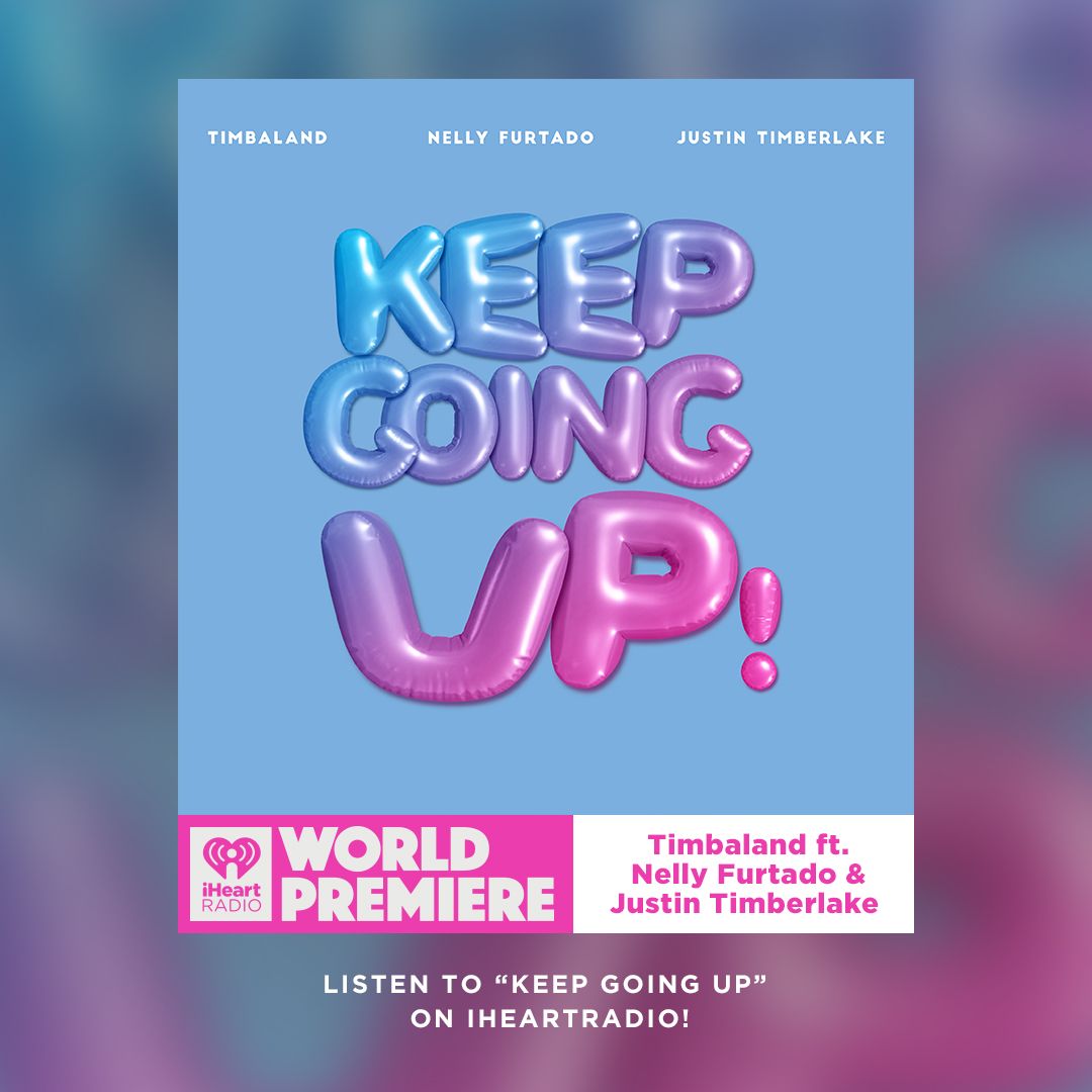 TURN IT UP! 🔊💕 Listen to @Timbaland's new single ft. @NellyFurtado & @jtimberlake now: ihr.fm/KeepGoingUp