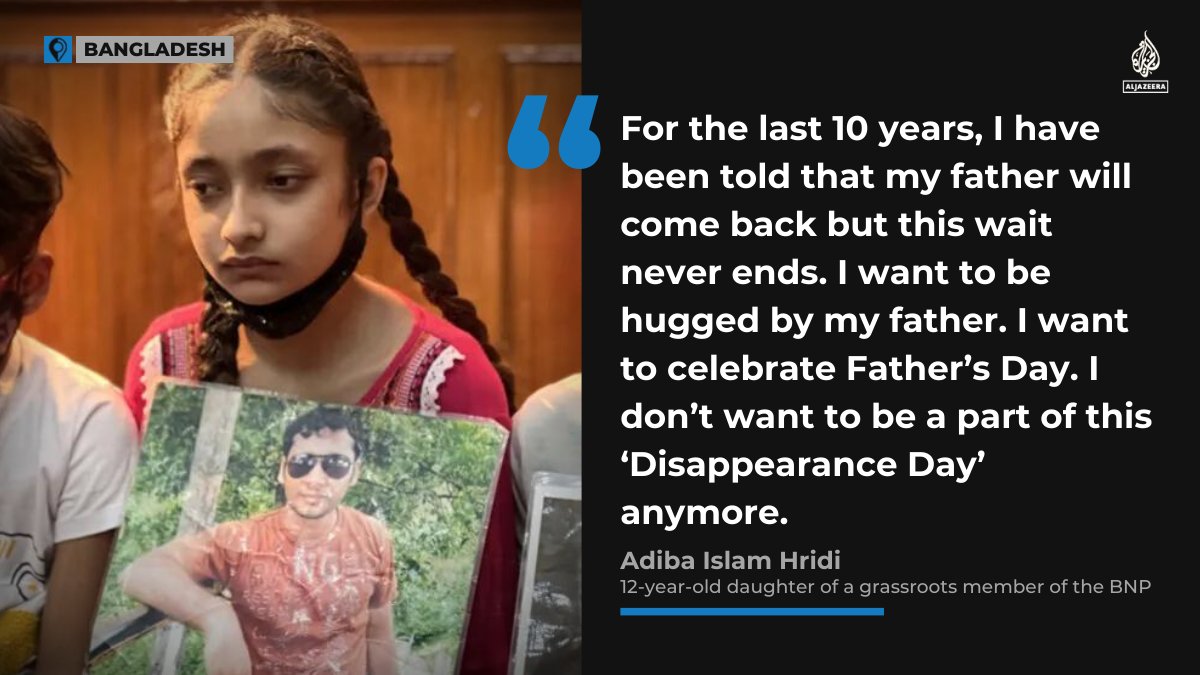 ‘Wait never ends’ for families of the forcibly disappeared in Bangladesh aje.io/nybgk3