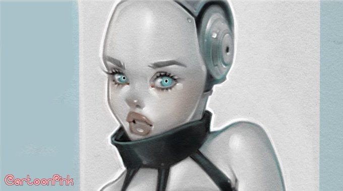 Painting up more android girls and the various features of their design. https://t.co/QOYviuUZOz