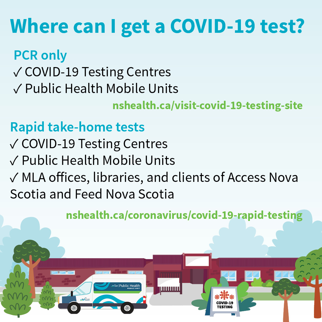 HealthNS's tweet photo. COVID-19 is still a concern and a significant health risk to many in our province. Remember to:
1. Get tested
2. Fill out the Report &amp; Support form online if you test positive
3. Get your next COVID-19 vaccination this fall when available
Learn more: https://t.co/ZqjdotIEB7 https://t.co/rvIdcEoaaU