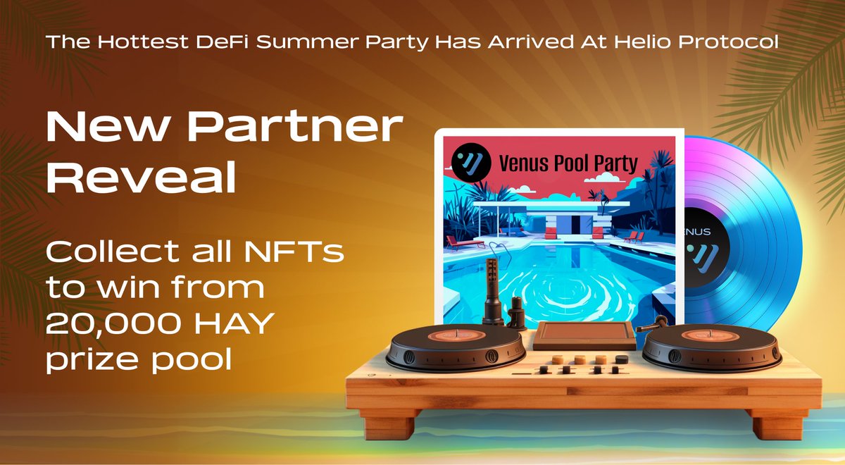 lista_dao's tweet photo. 🏊Make a splash in our campaign with @VenusProtocol!

Complete a few simple steps and you could win 1,000 $HAY and a #GalxeOAT that brings you one step closer to entering our BIG grand prize pool 🤩

📆: 31st Aug - 14th Sep
🔗: https://t.co/QYcgDUCOVA https://t.co/8st9CpOn2s