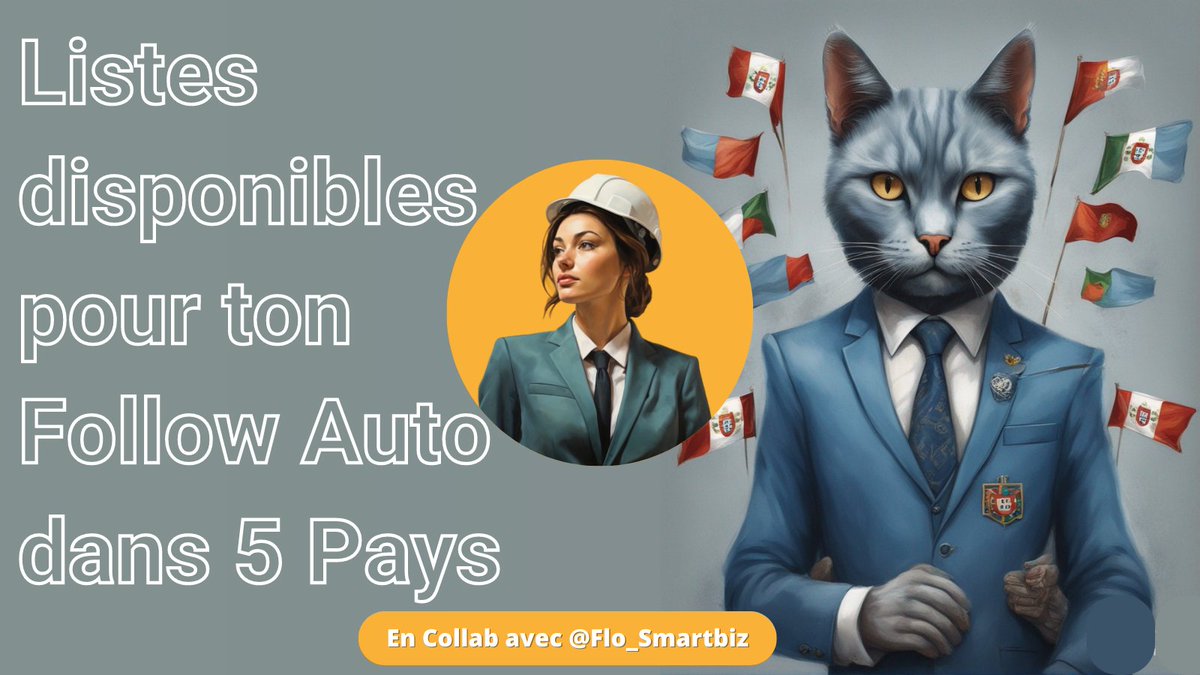 Avec <a href="/Flo_Smartbiz/">Florence I CANVA</a> nous te préparons un GROS coup de pouce pour GROSSIR SUR TWITTER : 

> Des listes de 2294 comptes engagés pour ton following automatique !
> en Français, Espagnol, Portugais, Allemand et Turc
> abonnement à petit prix 

Regarde ici 👉 bit.ly/44vAfM7