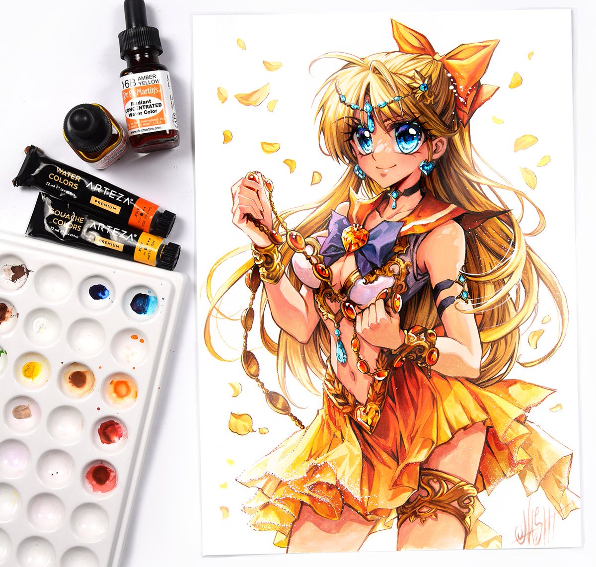 Thank you to all who has visited us at the Gamescom. It was an unforgetable and wonderful Event with all of you 🩵🩵
#美少女戦士セーラームーン
#セーラームーン
#sailorvenus #sailormoon #art  #sailormooncrystal #manga #painting #sailormoon90s #minakoaino #sailormooneternal #anime